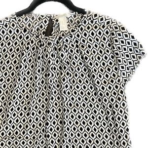 H&M Women’s Geometric Print Blouse Size 10